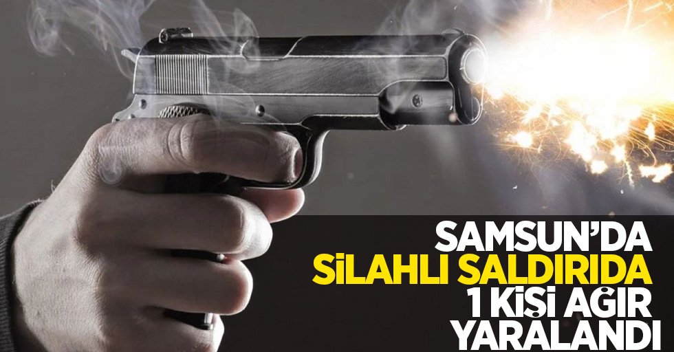 Samsun'da silahlı saldırıda bir kişi ağır yaralandı