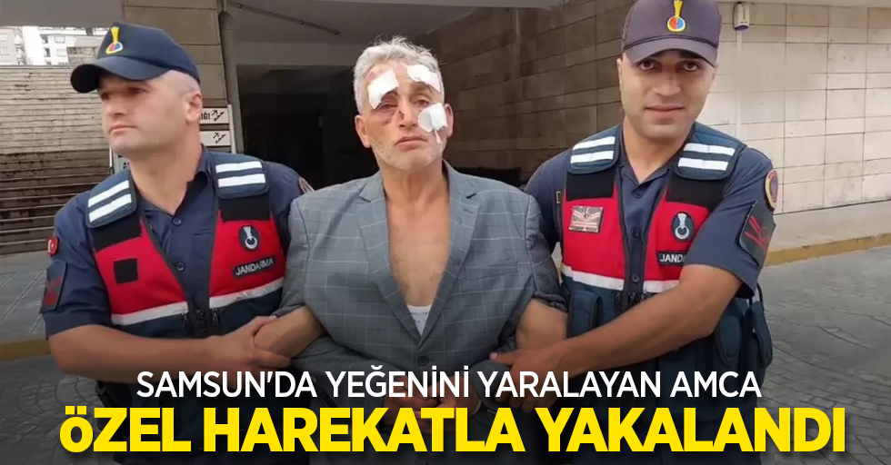 Samsun'da yeğenini yaralan amca özel harekatla yakalandı