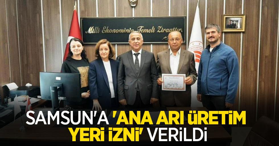 Samsun’a ‘ana arı üretim yeri izni’ verildi