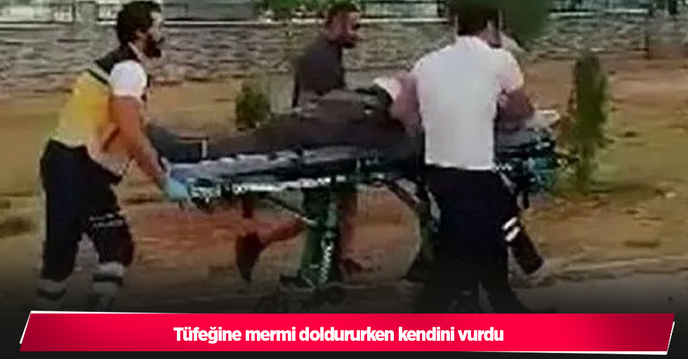 Tüfeğine mermi doldururken kendini vurdu