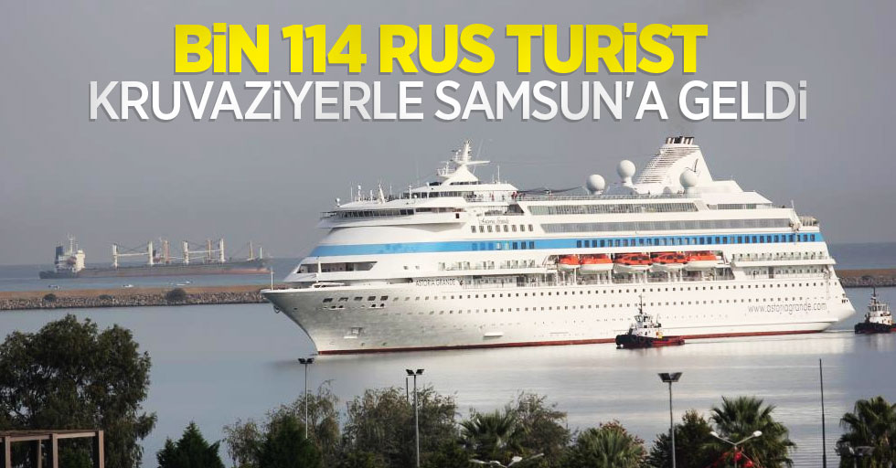 Bin 114 Rus turist, kruvaziyerle Samsun'a geldi