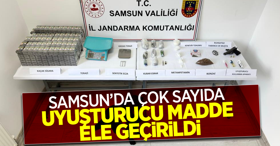 Samsun'da çok sayıda uyuşturcu madde ele geçirildi