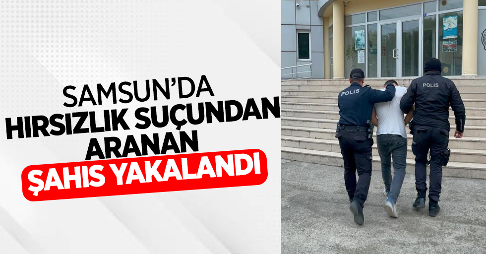 Samsun'da hırsızlık suçundan aranan şahıs yakalandı