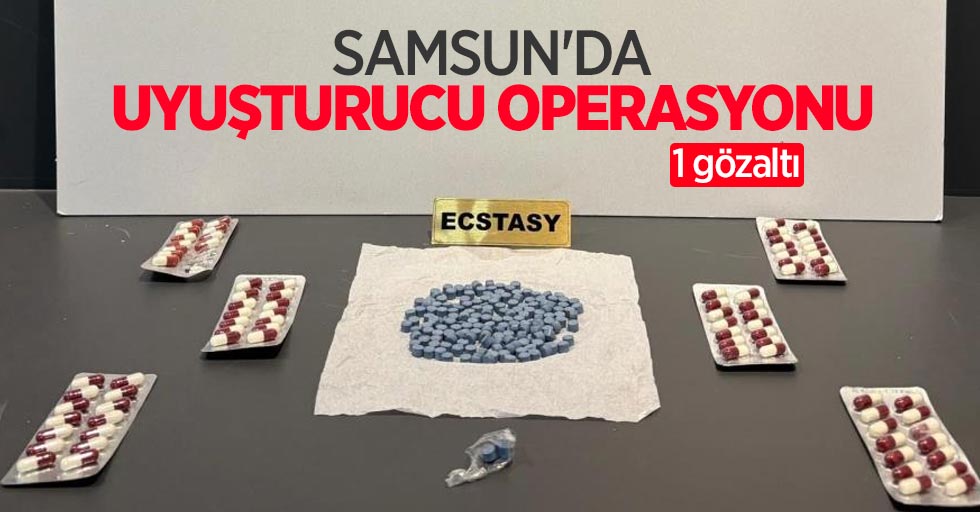 Samsun'da uyuşturucu operasyonu: 1 gözaltı