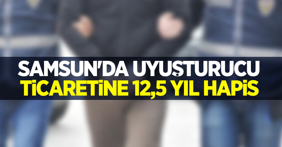 Samsun'da uyuşturucu ticaretine 12,5 yıl hapis