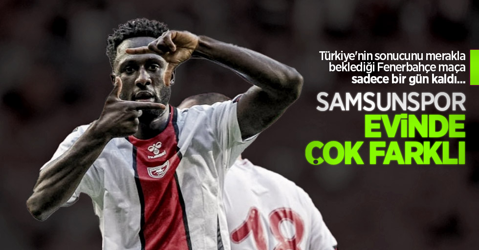 Samsunspor evinde çok farklı 