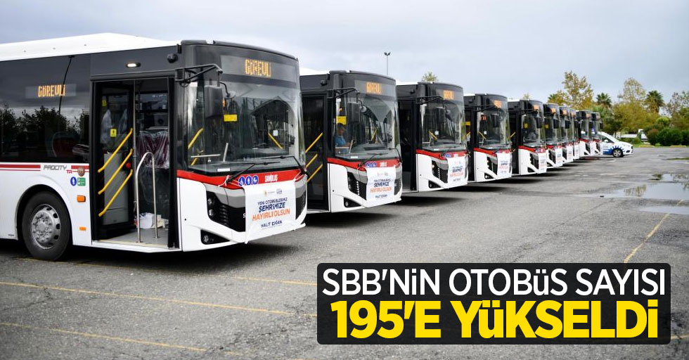 SBB’nin otobüs sayısı 195’e yükseldi