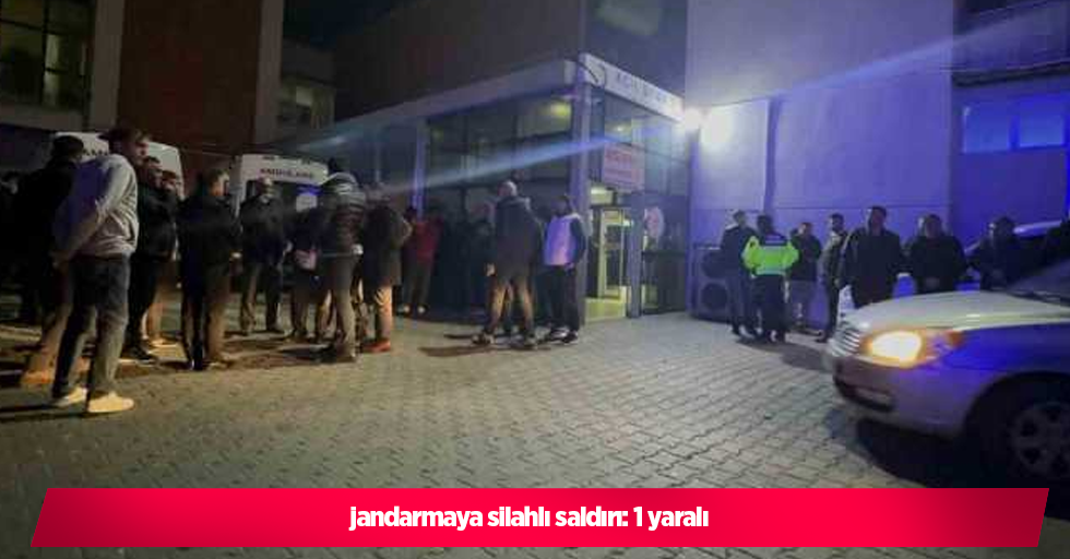 jandarmaya silahlı saldırı: 1 yaralı