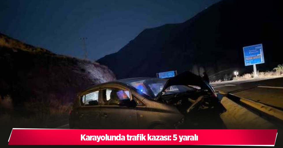 Karayolunda trafik kazası: 5 yaralı