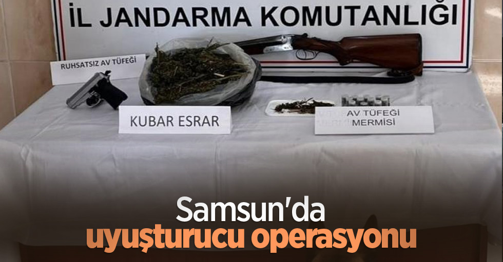 Samsun'da uyuşturucu operasyonu