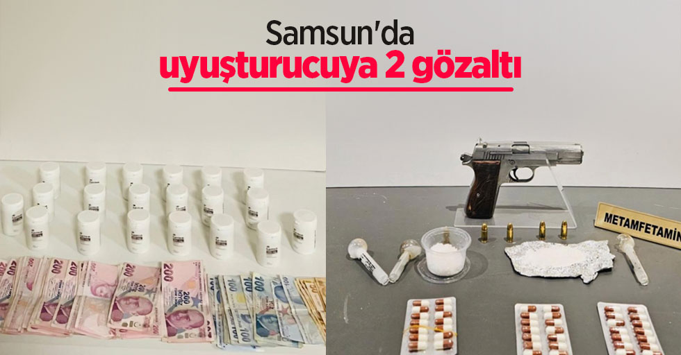 Samsun'da uyuşturucuya 2 gözaltı