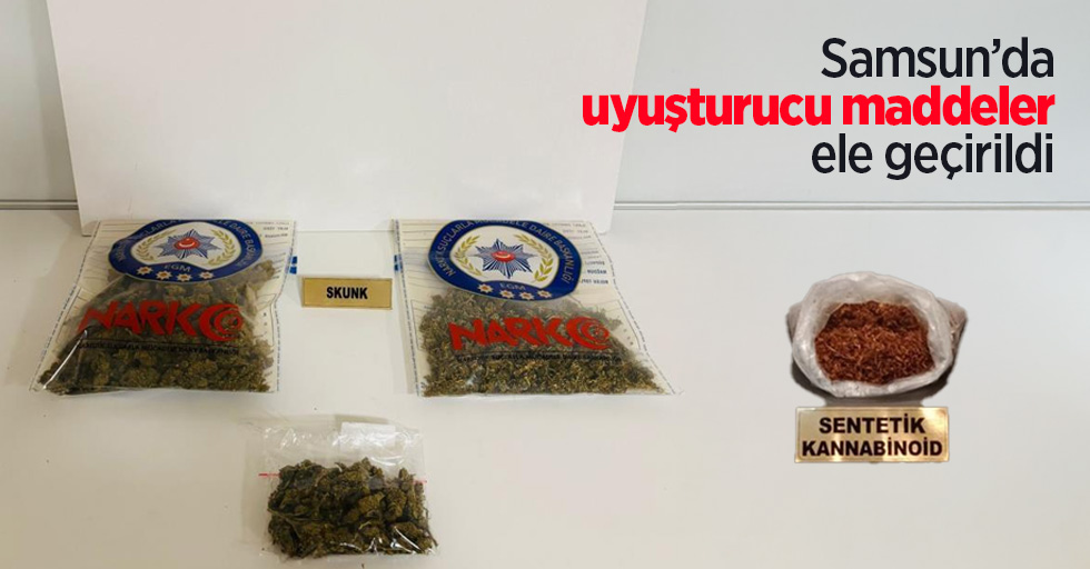 Samsun’da uyuşturucu maddeler ele geçirildi