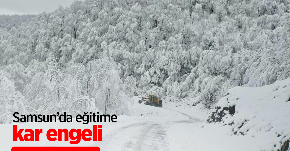 Samsun’da eğitime kar engeli