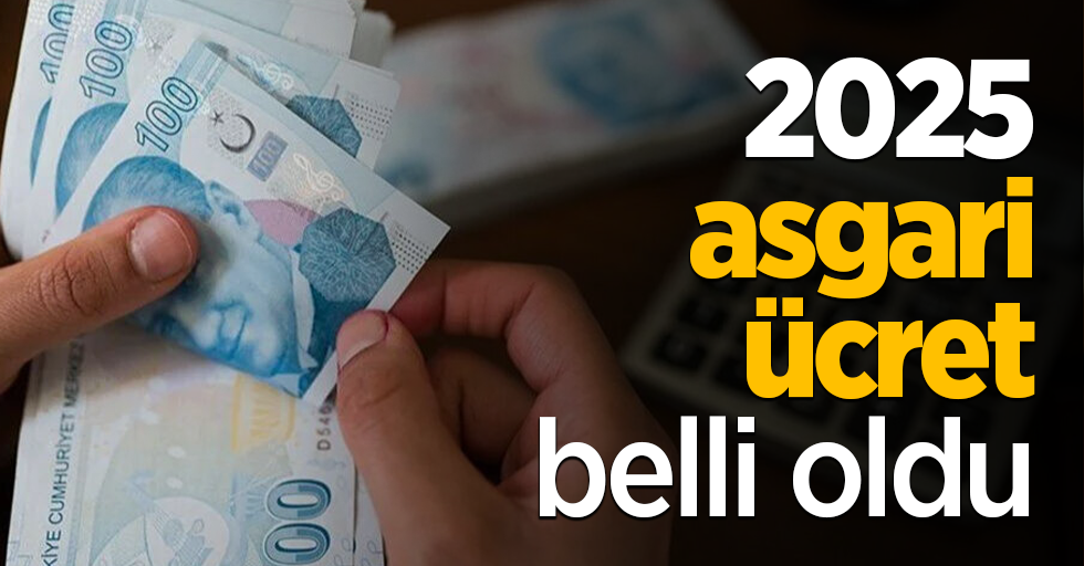 2025 asgari ücret belli oldu