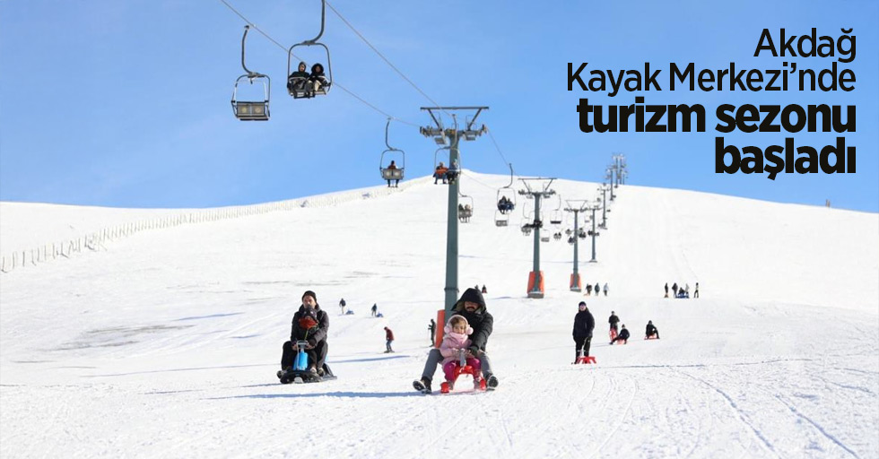 Akdağ Kayak Merkezi’nde turizm sezonu başladı