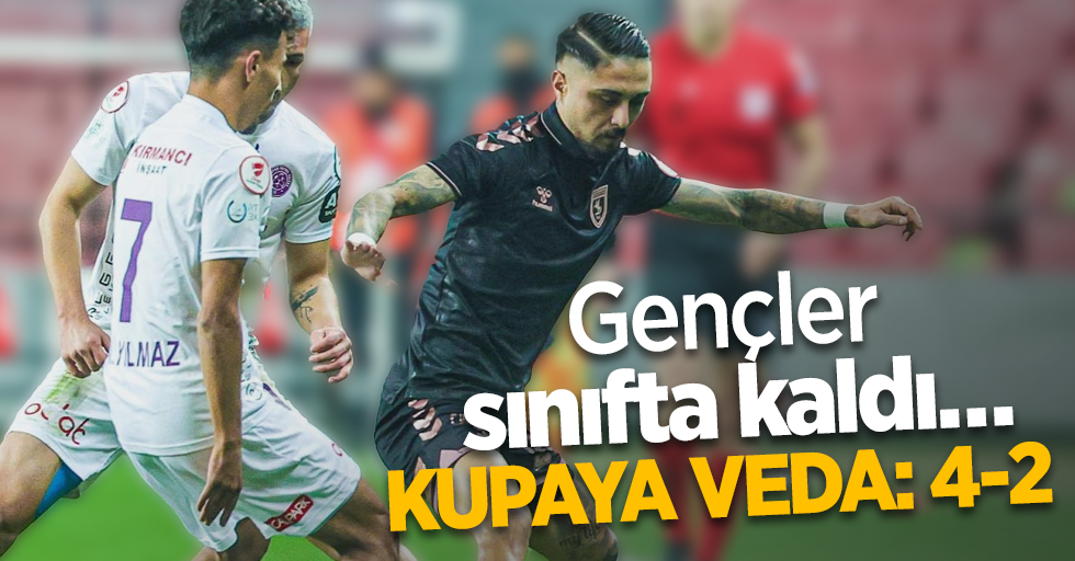 Gençler sınıfta kaldı …  KUPAYA VEDA: 4-2