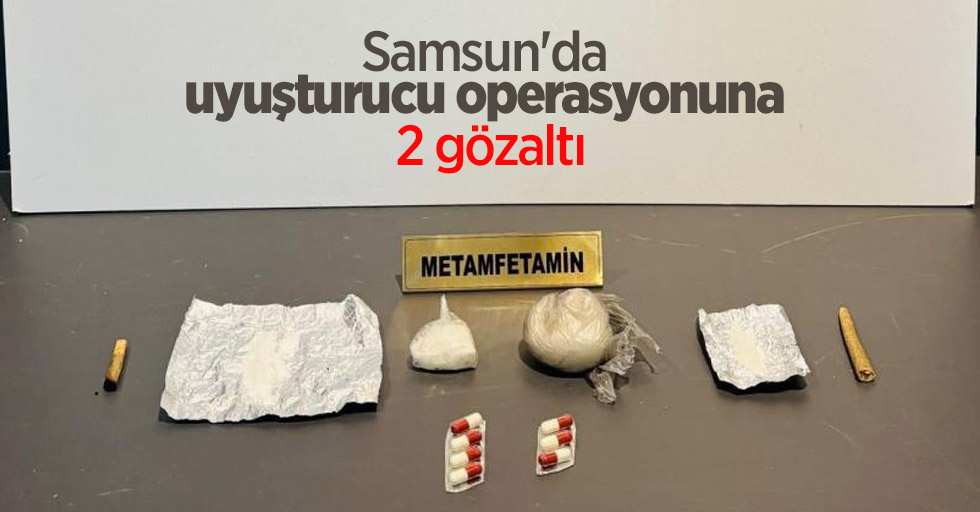 Samsun'da uyuşturucu operasyonuna 2 gözaltı