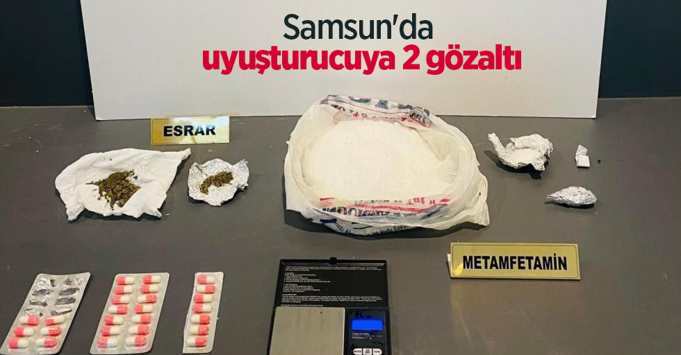 Samsun'da uyuşturucuya 2 gözaltı