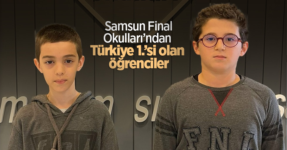 Samsun Final Okulları’ndan Türkiye 1.’si olan öğrenciler