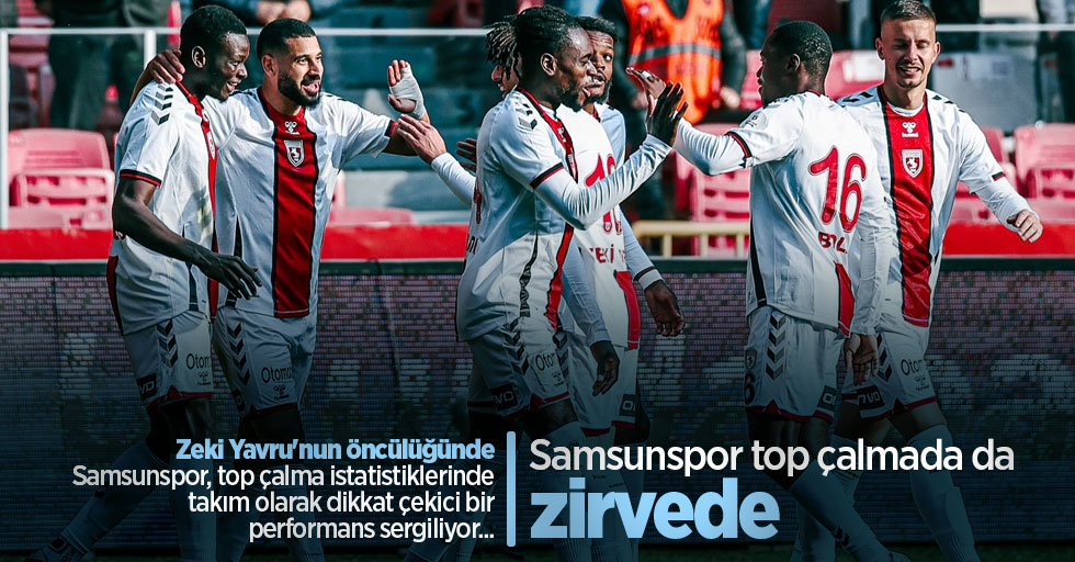 Samsunspor top çalmada da  zirvede 