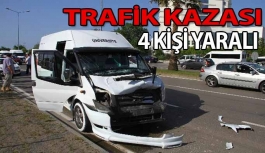 Samsun'da Trafik Kazası: 4 Yaralı