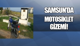 Samsun'da terk edilmiş motosiklet!