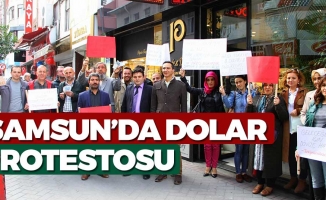 Samsun'da Dolar Protestosu