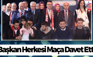 Başkan Taşçı, Tüm Şehri Maça Davet Etti