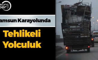 Samsun'da Tehlikeli Yolculuk