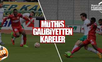 Samsunspor-Şanlıurfaspor karşılaşmasından kareler