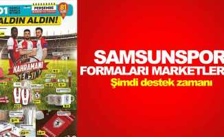 Samsunspor formaları marketlerde 