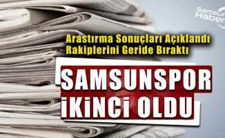 Samsunspor ikinci oldu