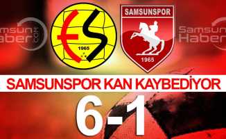 Samsunspor kan kaybediyor 6-1