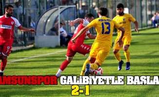 Samsunspor galibiyetle başladı 2-1