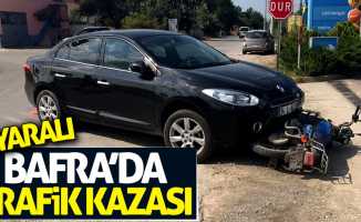 Bafra'da trafik kazası: 2 yaralı