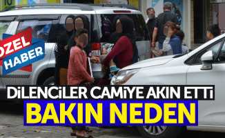 Dilenciler camiye akın etti! Bakın neden?