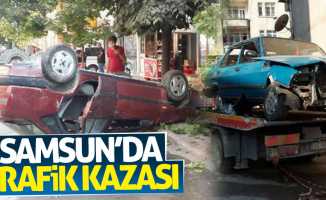 Samsun'da trafik kazası: 2 yaralı