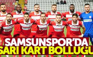 Samsunspor'da sarı kart bolluğu