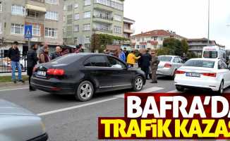 Bafra'da trafik kazası!