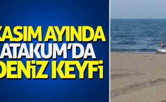 Kasım ayında Atakum'da deniz keyfi