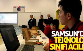 Samsun'da teknoloji sınıfı açıldı