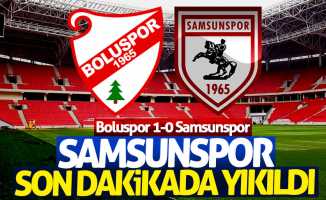 Samsunspor son dakikada yıkıldı