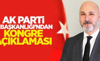 Ak Parti Samsun İl Başkanlığı’ndan kongre açıklaması