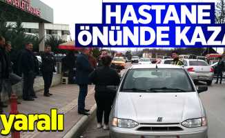 Samsun'da hastane önünde kaza: 1 yaralı