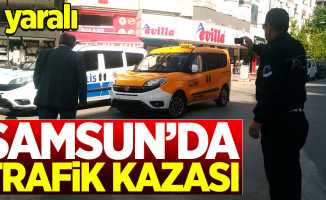 Samsun'da trafik kazası: 2 yaralı