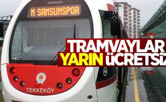 Tramvaylar yarın ücretsiz