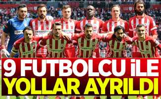 9 futbolcu ile yollar ayrıldı