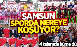 Samsun sporda küme düştü