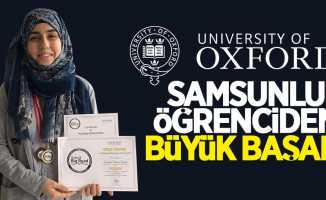 Samsunlu öğrenciden büyük başarı