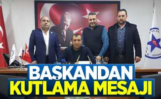 Başkandan kutlama mesajı